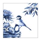 Guardanapo Ambiente para Decoupage Blue Bird com 20 Unid.