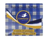 Guardanapo Crepado Xadrez Azul Escuro 50 fls 19,5x22,5cm CampFestas - Inspire sua Festa