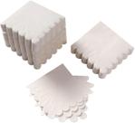 Guardanapo de coquetel BEFORYOU de 2 camadas com bordas recortadas, pacote com 200 unidades, branco