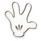 Guardanapo de Papel C/luva Mickey Bco/pto 16cm C/1un 1029290