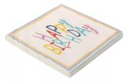 Guardanapo de Papel Estampado Happy Birthday Colorido 32x32 cm Silver Festas - Inspire sua Festa Loja Guardanapo de Papel Estampado Happy Birthday Colorido 32x32 cm Silver Festas - Inspire sua Festa Loja