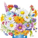 Guardanapo para Decoupage 33x33 Vaso de Flores C/2