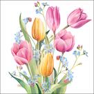 Guardanapo para Decoupage Ambiente Buquê de Tulipas com 20 Unidades
