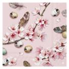 Guardanapo Para Decoupage Flor Sakura Páscoa Fundo Rosa 20un IHR