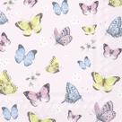 Guardanapo para Decoupage Ihr 33x33 Borboleta Rosa C/ 2 Unidades