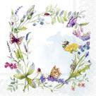 Guardanapo para Decoupage Ihr 33x33 Coroa de Primavera C/ 2 Unidades
