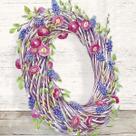 Guardanapo para Decoupage Ihr 33x33 Guirlanda Flores C/ 20 Unidade