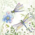 Guardanapo para Decoupage Ihr 33x33 Libélula e Flor C/ 2 Unidades