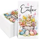 Guardanapos AnyDesign Happy Easter Bunny Flower 50 folhas Guardanapos AnyDesign Happy Easter Bunny Flower 50 folhas