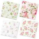 Guardanapos CMUSKO Floral Vintage Rose Decoration 40 unidades