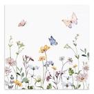 Guardanapos de coquetel AUDREE Floral de 3 camadas, pacote com 100 (12,7 x 12,7 cm)