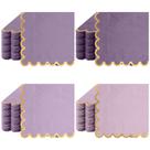 Guardanapos de coquetel de papel roxo recortado Saypack (pacote com 100)