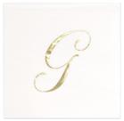 Guardanapos de coquetel Gift Boutique 100 Gold Monogram Letter G