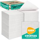 Guardanapos de coquetel JINVOGREEN, 1 camada, brancos, 2000 unidades, 13,5 x 13,5 cm