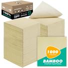 Guardanapos de coquetel JINVOGREEN Bamboo, 1 camada, 13,5 x 13,5 cm, pacote com 1000