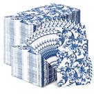 Guardanapos de hóspedes Estune 200 unidades de flores de papel descartáveis de 2 camadas
