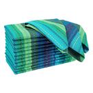 Guardanapos de jantar de algodão Ramanta Home, pacote com 12 unidades, 51 x 51 cm Teal Multi Guardanapos de jantar de algodão Ramanta Home, pacote com 12 unidades, 51 x 51 cm Teal Multi