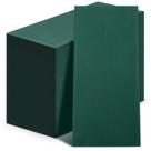 Guardanapos de jantar descartáveis Qilery Linen Feel 50 unidades verdes
