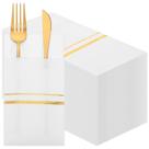 Guardanapos de jantar descartáveis Roshtia 100 Pack Linen Feel