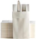 Guardanapos de jantar: papel descartável Moyes Home Linen-Feel 16x16