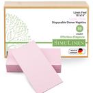 Guardanapos de jantar Simulinen Blush Pink Pink Paper descartáveis x50
