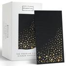 Guardanapos de jantar The Essential Concierge Stylish Black 100 unidades