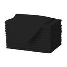 Guardanapos de pano Gee Di Moda pretos 43x43cm, poliéster, conjunto de 12