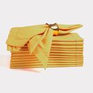 Guardanapos de pano Ramanta Home Set de 12 poliéster 50x50cm - Mostarda Guardanapos de pano Ramanta Home Set de 12 poliéster 50x50cm - Mostarda