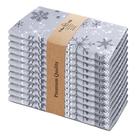 Guardanapos de pano Urban Villa Grey Snowflake 100% algodão 20x20cm Guardanapos de pano Urban Villa Grey Snowflake 100% algodão 20x20cm