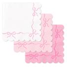 Guardanapos de papel FYSUIMU Watercolor Bow Pink 150 unidades