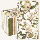 Guardanapos de papel Homlouue Vintage Magnolia Flower 100 unidades de 3 camadas