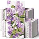 Guardanapos de papel Jetec Spring Floral Birds, 200 unidades, roxo, lilás