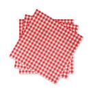 Guardanapos descartáveis de papel guingão vermelho e branco Gatherfun (pacote com 50) Guardanapos descartáveis de papel guingão vermelho e branco Gatherfun (pacote com 50)