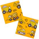 Guardanapos DyLives Construction Theme Party Dump Truck 6,5 polegadas 50P