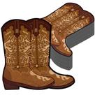 Guardanapos Justforjoyful Cowboy Boot Western Party x100