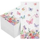 Guardanapos Pajean 100 peças de papel rosa borboleta 33x20cm Guardanapos Pajean 100 peças de papel rosa borboleta 33x20cm