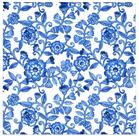 Guardanapos para bebidas de coquetel, presente, boutique, azul, floral x100
