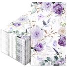 Guardanapos para convidados AnyDesign Aquarela Flor Roxa x100