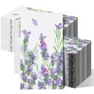 Guardanapos para convidados Geyoga Lavender, 2 camadas, roxos, 200 unidades