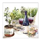 Guardanapos para Decoupage Ambiente Vinho e Ervas 2 Unidades Guardanapos para Decoupage Ambiente Vinho e Ervas 2 Unidades