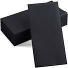 Guardanapos pretos descartáveis Linen-Feel, pacote com 50, 12x17cm