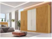 Guardaroupa Casal 6 Portas 6 Gavetas Móveis Europa Ripado Potente