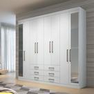 GuardaRoupa Casal com Espelho 8 Portas 6 Gavetas 238,80cm Master Santos Andirá