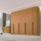 GuardaRoupa Casal Daymond 8 Portas MDF Cinamomo DDoro D Doro