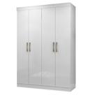 GuardaRoupa Roupeiro Maxel Paris, 4 Portas, 2 Gavetas, 100 MDF