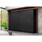 GuardaRoupa Roupeiro Maxel Paris, 8 Portas, 4 Gavetas, 100 MDF