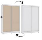 Guardaroupa Solteiro Kappesberg 2 Portas De Correr Branco CB02N571