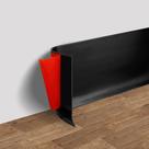 Guarnição de moldagem de base de parede de vinil FONUNO 6 cm x 12 m, autoadesiva