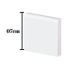 Guarnição Poliestireno 07cm Boleado Branco 42007 Arquitech