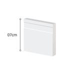 Guarnição Poliestireno 07cm Frisado Branco 41007 Arquitech